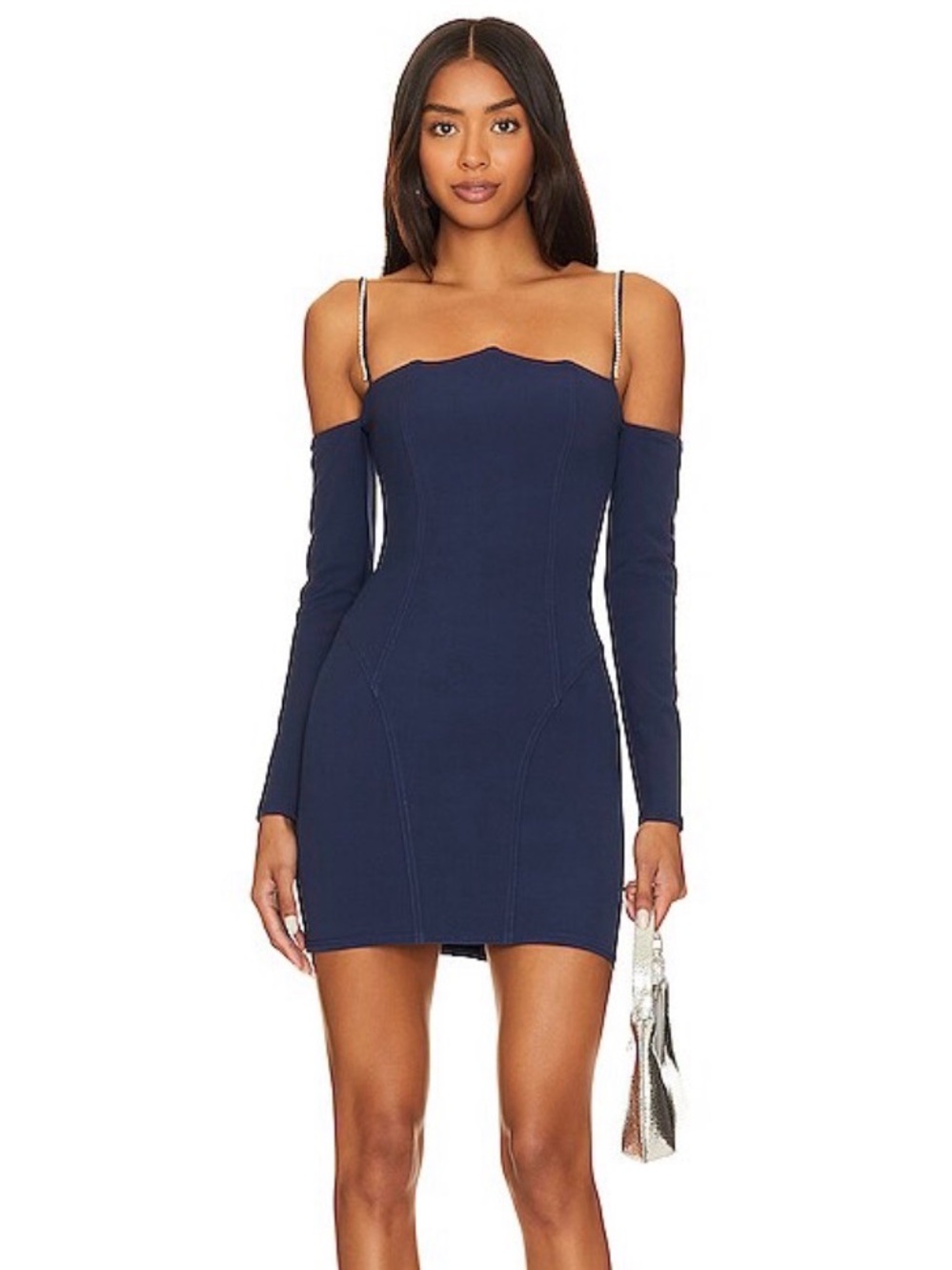 Victorya Mini Dress in Navy